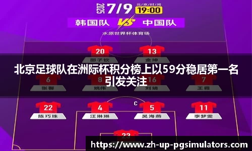 北京足球队在洲际杯积分榜上以59分稳居第一名引发关注